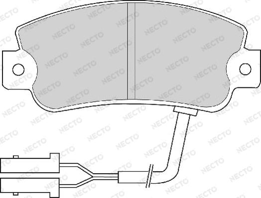 Necto FD674A - Kit de plaquettes de frein, frein à disque cwaw.fr