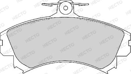 Necto FD6758A - Kit de plaquettes de frein, frein à disque cwaw.fr