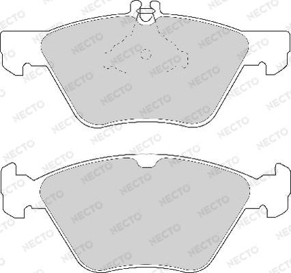 Necto FD6757A - Kit de plaquettes de frein, frein à disque cwaw.fr