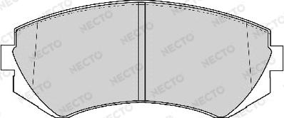 Necto FD6769A - Kit de plaquettes de frein, frein à disque cwaw.fr