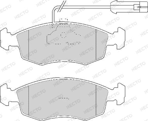 Necto FD6765A - Kit de plaquettes de frein, frein à disque cwaw.fr