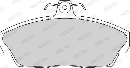 Necto FD6766A - Kit de plaquettes de frein, frein à disque cwaw.fr