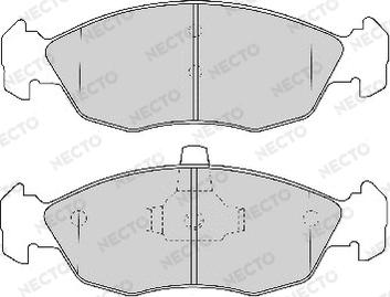 Necto FD6760A - Kit de plaquettes de frein, frein à disque cwaw.fr