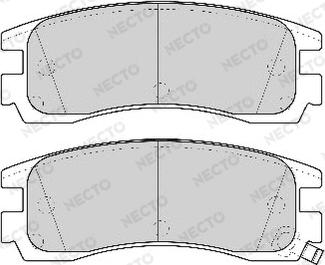 Necto FD6763A - Kit de plaquettes de frein, frein à disque cwaw.fr