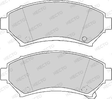 Necto FD6762A - Kit de plaquettes de frein, frein à disque cwaw.fr