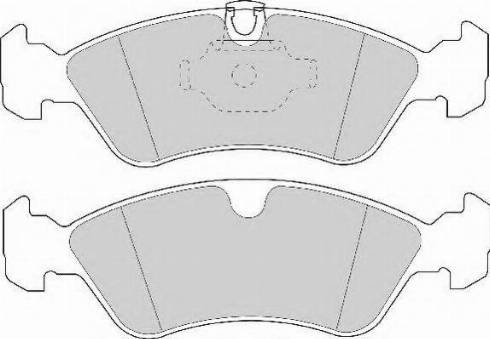 Necto FD6709N - Kit de plaquettes de frein, frein à disque cwaw.fr