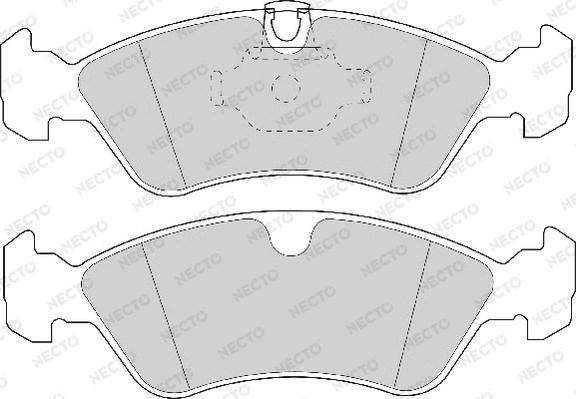 Necto FD6709A - Kit de plaquettes de frein, frein à disque cwaw.fr