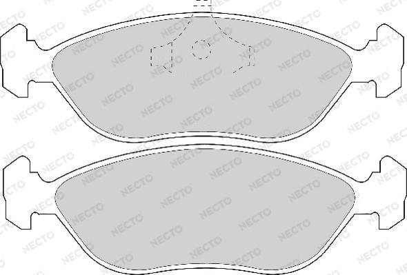 Necto FD6705A - Kit de plaquettes de frein, frein à disque cwaw.fr