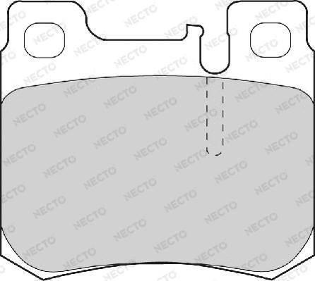 Necto FD6706A - Kit de plaquettes de frein, frein à disque cwaw.fr