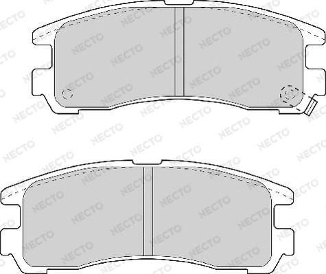 Necto FD6701A - Kit de plaquettes de frein, frein à disque cwaw.fr