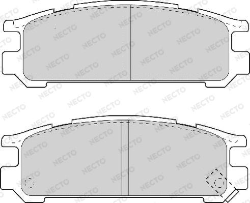 Necto FD6708A - Kit de plaquettes de frein, frein à disque cwaw.fr