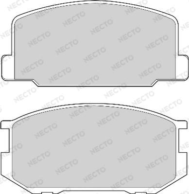 Necto FD6703A - Kit de plaquettes de frein, frein à disque cwaw.fr