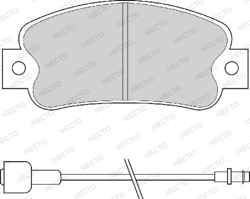 Necto FD670A - Kit de plaquettes de frein, frein à disque cwaw.fr