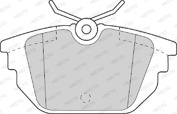 Necto FD6714A - Kit de plaquettes de frein, frein à disque cwaw.fr