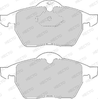 Necto FD6710A - Kit de plaquettes de frein, frein à disque cwaw.fr