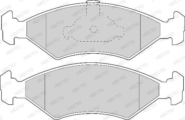 Necto FD6711A - Kit de plaquettes de frein, frein à disque cwaw.fr