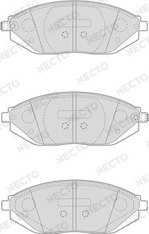 Necto FD6718A - Kit de plaquettes de frein, frein à disque cwaw.fr