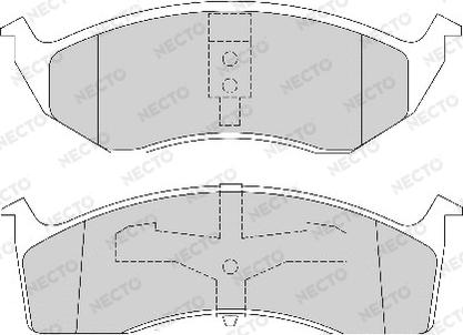 Necto FD6713A - Kit de plaquettes de frein, frein à disque cwaw.fr