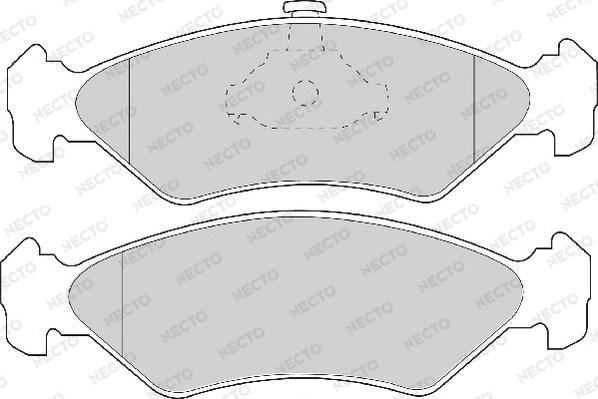 Necto FD6712A - Kit de plaquettes de frein, frein à disque cwaw.fr