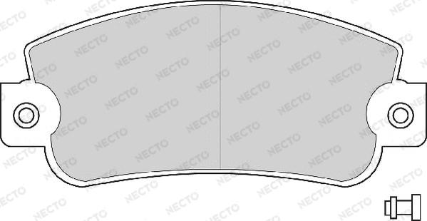 Necto FD671A - Kit de plaquettes de frein, frein à disque cwaw.fr