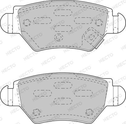 Necto FD6789A - Kit de plaquettes de frein, frein à disque cwaw.fr