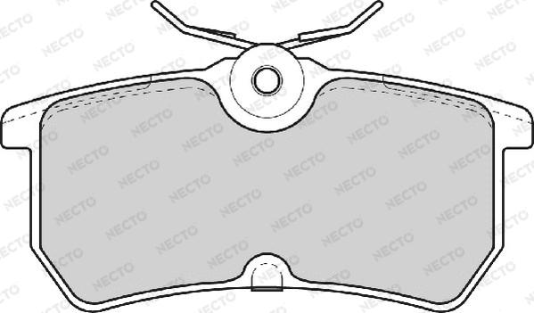 Necto FD6785A - Kit de plaquettes de frein, frein à disque cwaw.fr