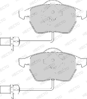 Necto FD6786A - Kit de plaquettes de frein, frein à disque cwaw.fr