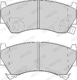 Necto FD6780A - Kit de plaquettes de frein, frein à disque cwaw.fr