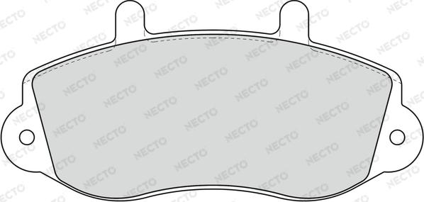 Necto FD6781V - Kit de plaquettes de frein, frein à disque cwaw.fr