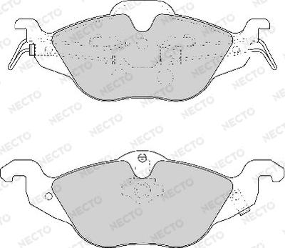 Necto FD6788A - Kit de plaquettes de frein, frein à disque cwaw.fr