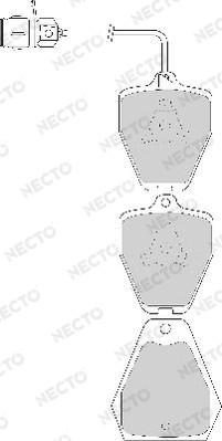 Necto FD6787A - Kit de plaquettes de frein, frein à disque cwaw.fr