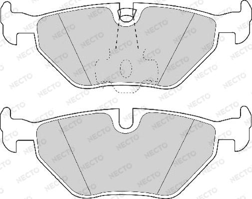 Necto FD6739A - Kit de plaquettes de frein, frein à disque cwaw.fr