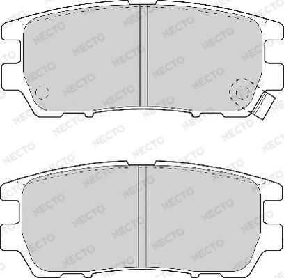 Necto FD6736A - Kit de plaquettes de frein, frein à disque cwaw.fr