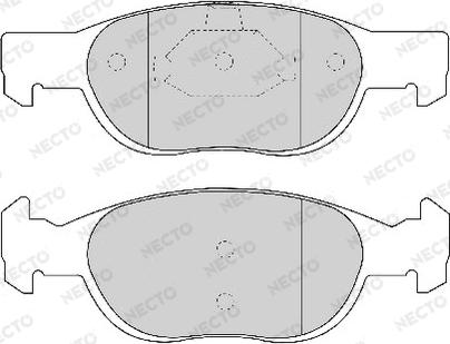 Necto FD6730A - Kit de plaquettes de frein, frein à disque cwaw.fr