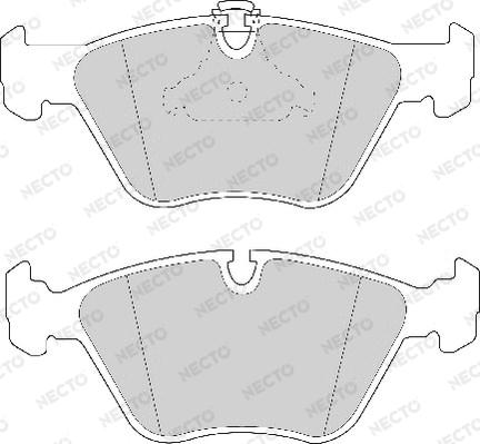 Necto FD6738A - Kit de plaquettes de frein, frein à disque cwaw.fr