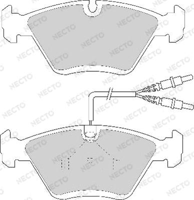 Necto FD6737A - Kit de plaquettes de frein, frein à disque cwaw.fr