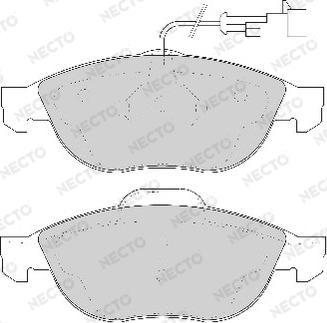 Necto FD6729A - Kit de plaquettes de frein, frein à disque cwaw.fr