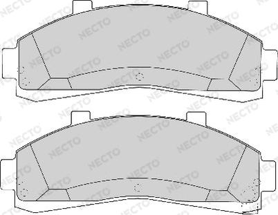 Necto FD6724A - Kit de plaquettes de frein, frein à disque cwaw.fr