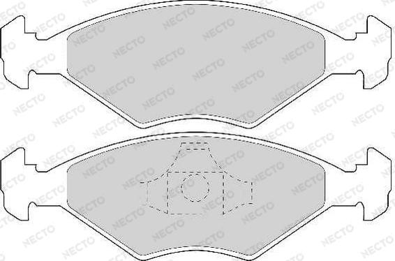 Necto FD6725A - Kit de plaquettes de frein, frein à disque cwaw.fr