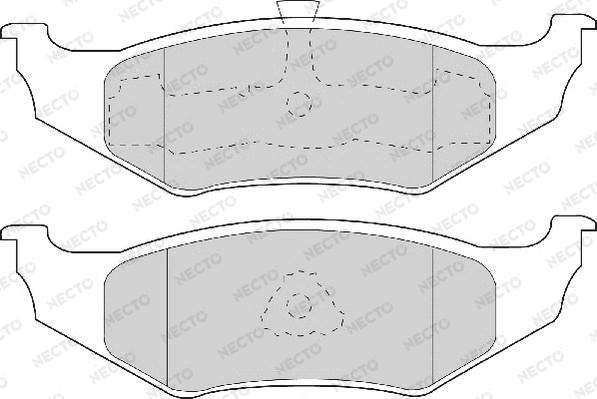 Necto FD6723A - Kit de plaquettes de frein, frein à disque cwaw.fr