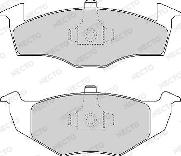 Necto FD6770A - Kit de plaquettes de frein, frein à disque cwaw.fr