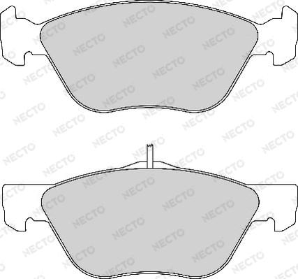 Necto FD6771A - Kit de plaquettes de frein, frein à disque cwaw.fr