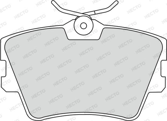 Necto FD6772V - Kit de plaquettes de frein, frein à disque cwaw.fr