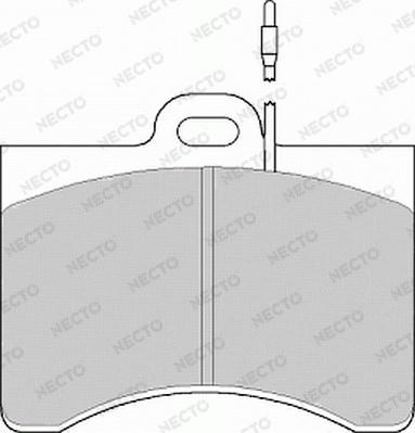 Necto FD153A - Kit de plaquettes de frein, frein à disque cwaw.fr