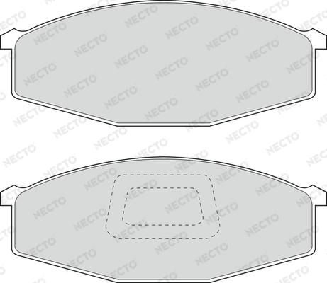 Necto FD899V - Kit de plaquettes de frein, frein à disque cwaw.fr