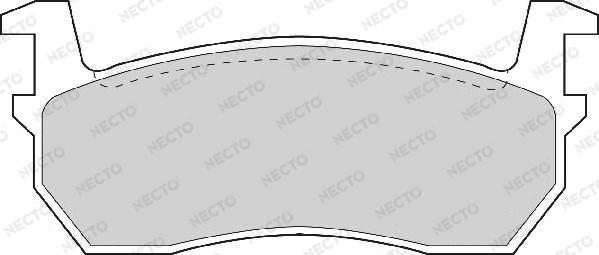 Necto FD891A - Kit de plaquettes de frein, frein à disque cwaw.fr