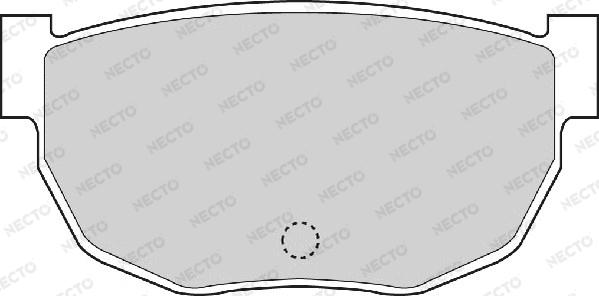 Necto FD898A - Kit de plaquettes de frein, frein à disque cwaw.fr