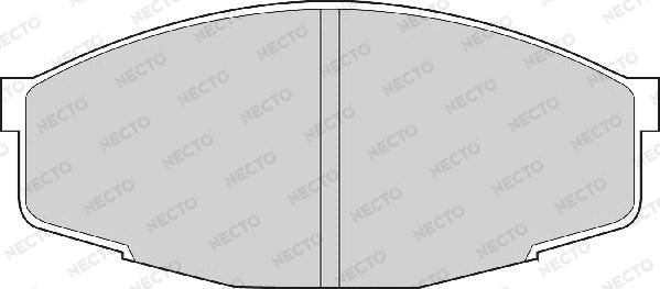 Necto FD853A - Kit de plaquettes de frein, frein à disque cwaw.fr