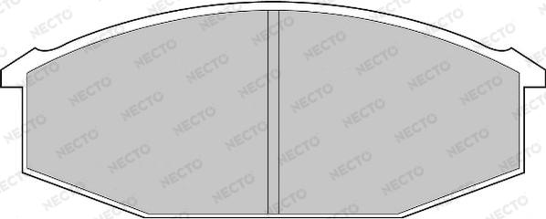 Necto FD865V - Kit de plaquettes de frein, frein à disque cwaw.fr