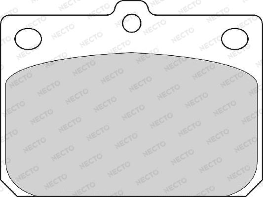 Necto FD809A - Kit de plaquettes de frein, frein à disque cwaw.fr